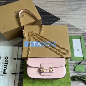 Gucci Crystal Horsebit 1955 Pink Gold