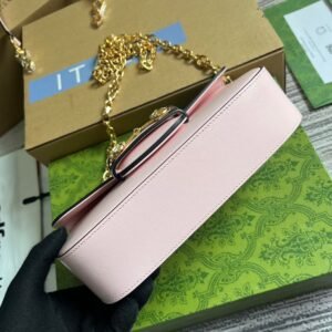 Alternative view of Gucci Crystal Horsebit 1955 Pink Gold