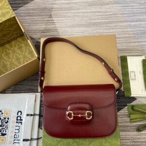 Gucci Horsebit 1955 Red Gold in Medium