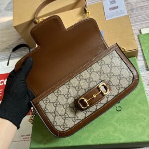 Alternative view of Gucci Horsebit 1955 Brown Beige Gold