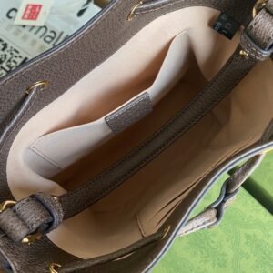Alternative view of Gucci Ophidia Bucket Bag in Beige Brown Canvas