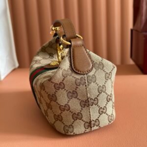 Alternative view of Gucci Vanity Top Handle Bag Brown Beige