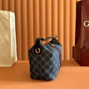 Alternative view of Gucci Vanity Top Handle Bag Blue