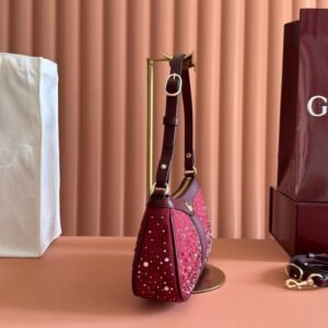 Alternative view of Gucci Ophidia Bag in Red with Rhinestones