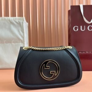 Gucci Blondie Shoulder Bag in Black Gold