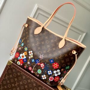 Louis Vuitton Takashi Murakami Brown Multicolor Floral