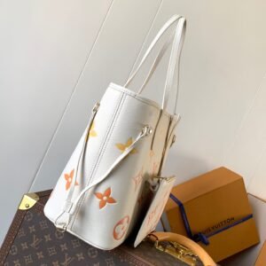 Alternative view of Louis Vuitton Neverfull in White Orange