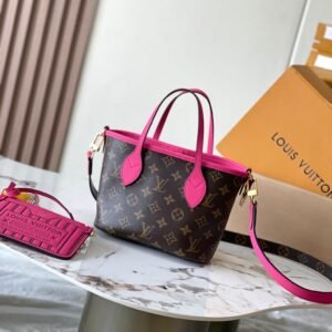 Louis Vuitton Inside Out Neverfull in Brown Pink