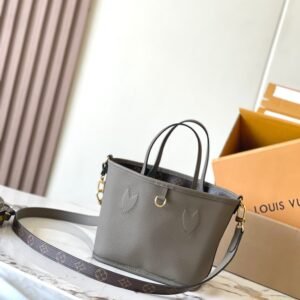 Alternative view of Louis Vuitton Inside Out Neverfull in Brown Gray