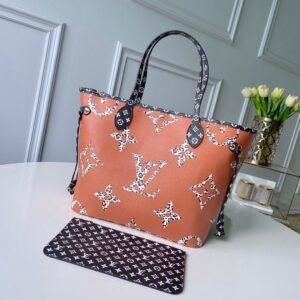 Alternative view of Louis Vuitton Neverfull Jungle in Black Brown