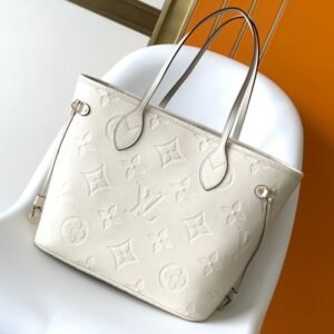Louis Vuitton Neverfull in White Red