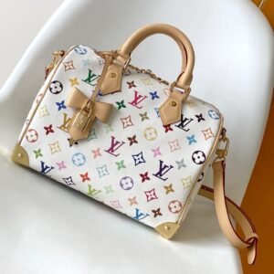 Louis Vuitton x Takashi Murakami Colorful Monogram Speedy Bag