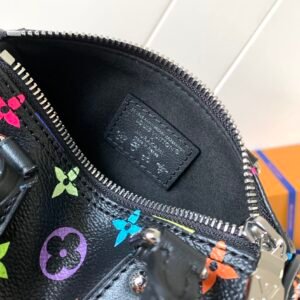 Alternative view of Louis Vuitton x Takashi Murakami Black Colorful Monogram Speedy Bag