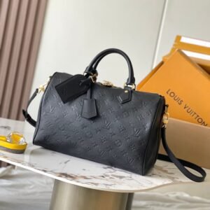 Louis Vuitton Monogram Speedy Soft 30 Black Gold