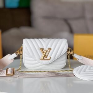 Louis Vuitton Wave Multi Pochette in White Gold