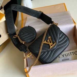 Louis Vuitton Wave Multi Pochette in Black Gold
