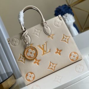 Louis Vuitton OnTheGo MM in Cream Orange