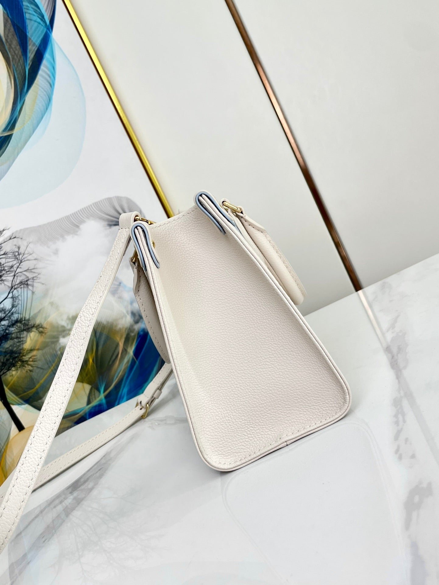 Louis Vuitton OnTheGo PM Cream Blue - Afbeelding 4