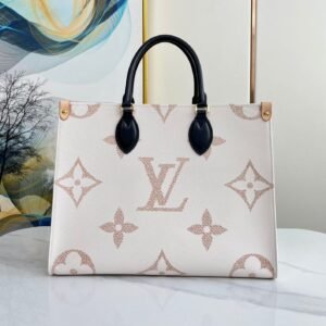 Louis Vuitton OnTheGo MM Cream Brown