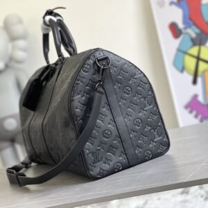 Alternative view of Louis Vuitton Keepall Bandouliere 50 in Black