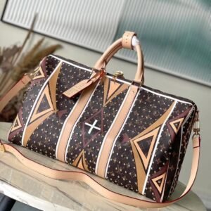 Louis Vuitton Keepall Bandouliere 50 in Brown