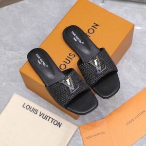 Louis Vuitton Sandals in Black Gold