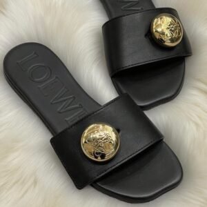 Alternative view of Loewe Sandals in Black Gold