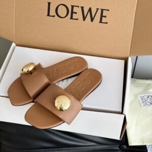 Loewe Sandals in Brown Gold