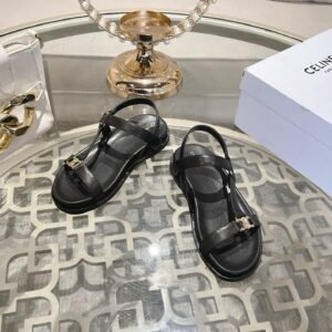 Alternative view of Celine Maud Sandals in Black Gold