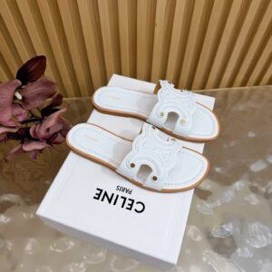 Alternative view of Celine Marina Slide Sandals in White