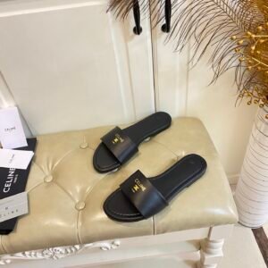Alternative view of Celine Coast Sandals in Black Gold