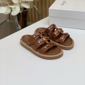 Alternative view of Celine Tippi Sandals in Brown Gold