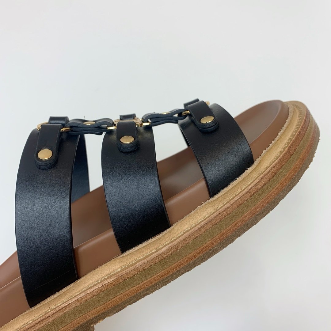 Celine Tippi Sandals in Black Gold - Afbeelding 6
