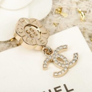 Alternative view of Chanel Earrings in Crystal Gold