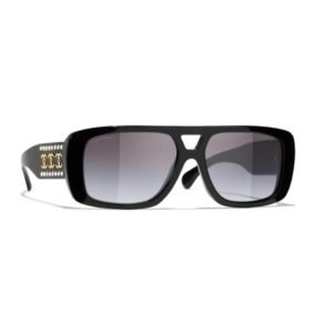 Chanel Sunglasses in Black Gold