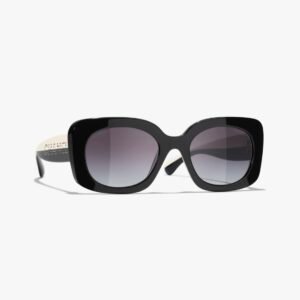 Chanel Sunglasses in Black White