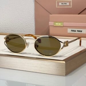 Alternative view of Miu Miu Sunglasses in Gold