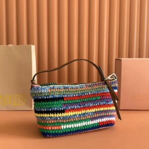 Alternative view of Miu Miu Multicolored Crochet Pouch