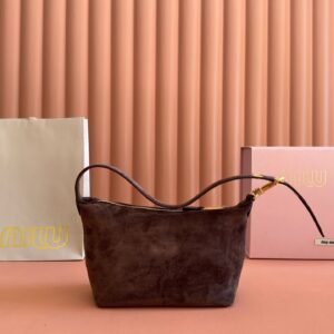 Alternative view of Miu Miu Dark Brown Suede Pouch