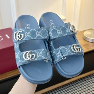 Alternative view of Gucci Sandal Double G in Blue