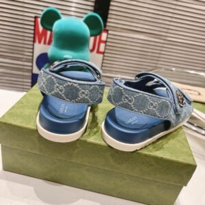 Alternative view of Gucci Sandal Double G in Blue