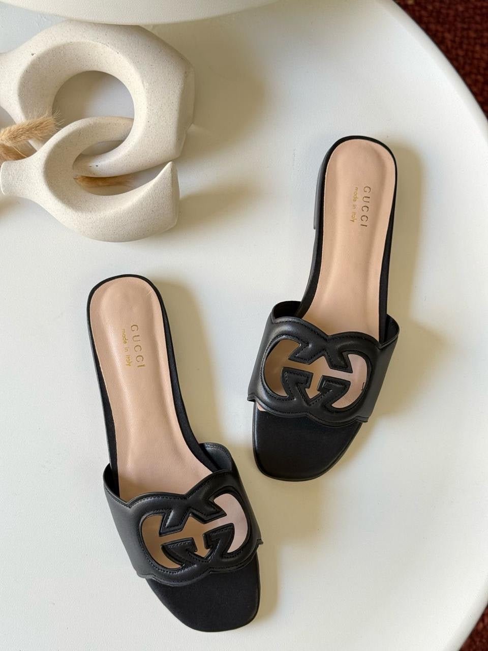 Gucci Slide Sandal in Black