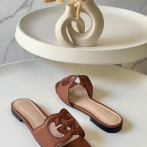 Alternative view of Gucci Slide Sandal in Brown