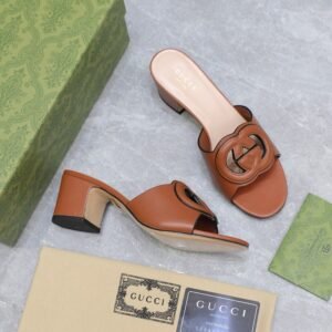 Alternative view of Gucci Mule Sandals in Brown