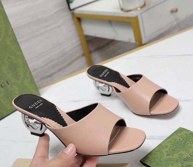 Gucci Interlocking G Heels in Beige - Afbeelding 6