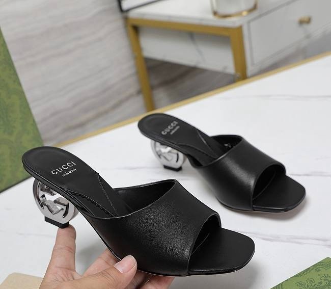 Gucci Interlocking G Heels in Black - Afbeelding 5