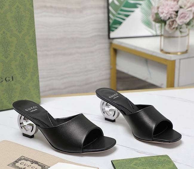 Gucci Interlocking G Heels in Black - Afbeelding 6