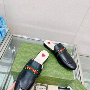 Alternative view of Gucci Princetown Mules in Black