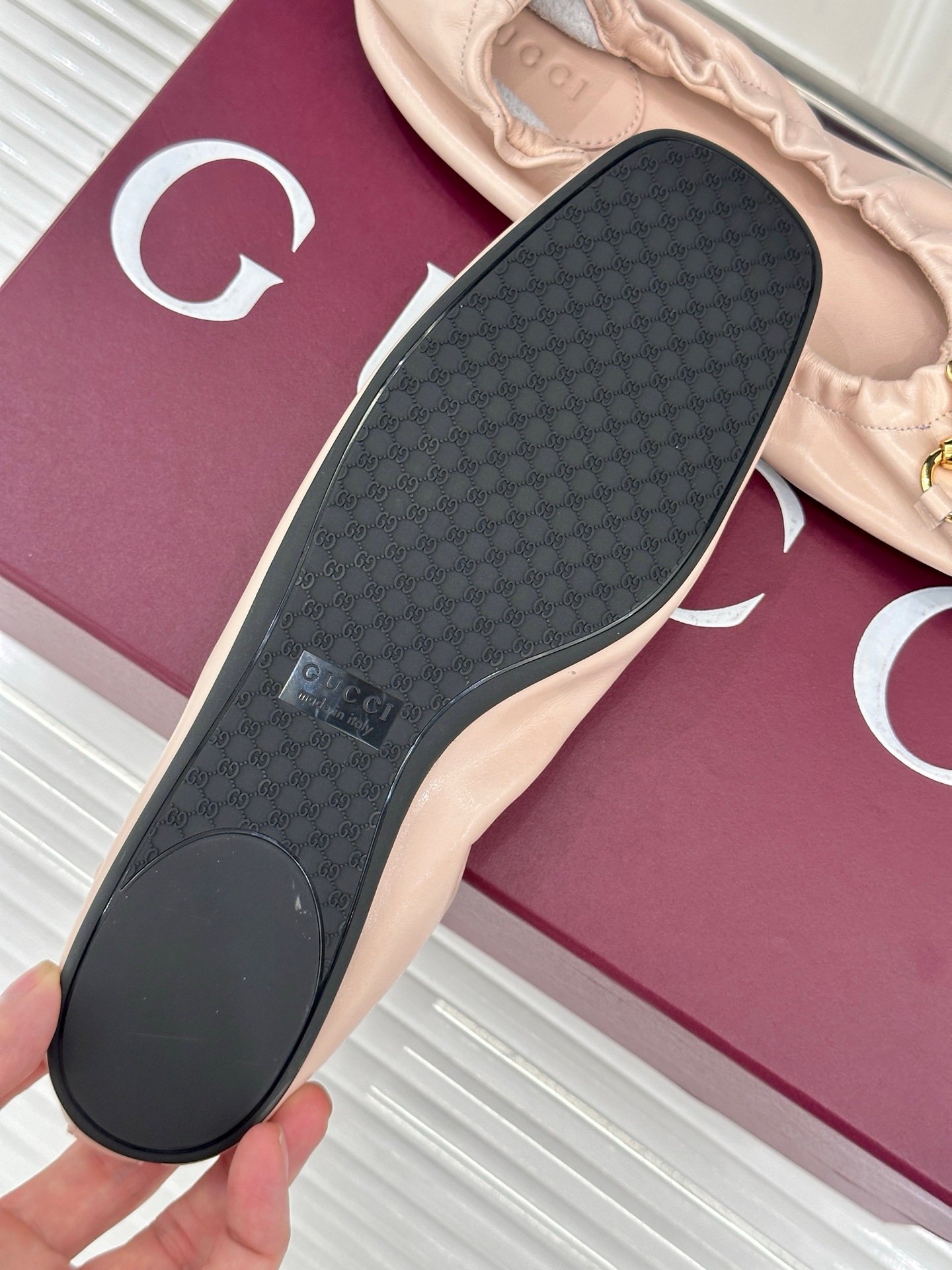 Gucci Ballerinas in Pink - Afbeelding 6