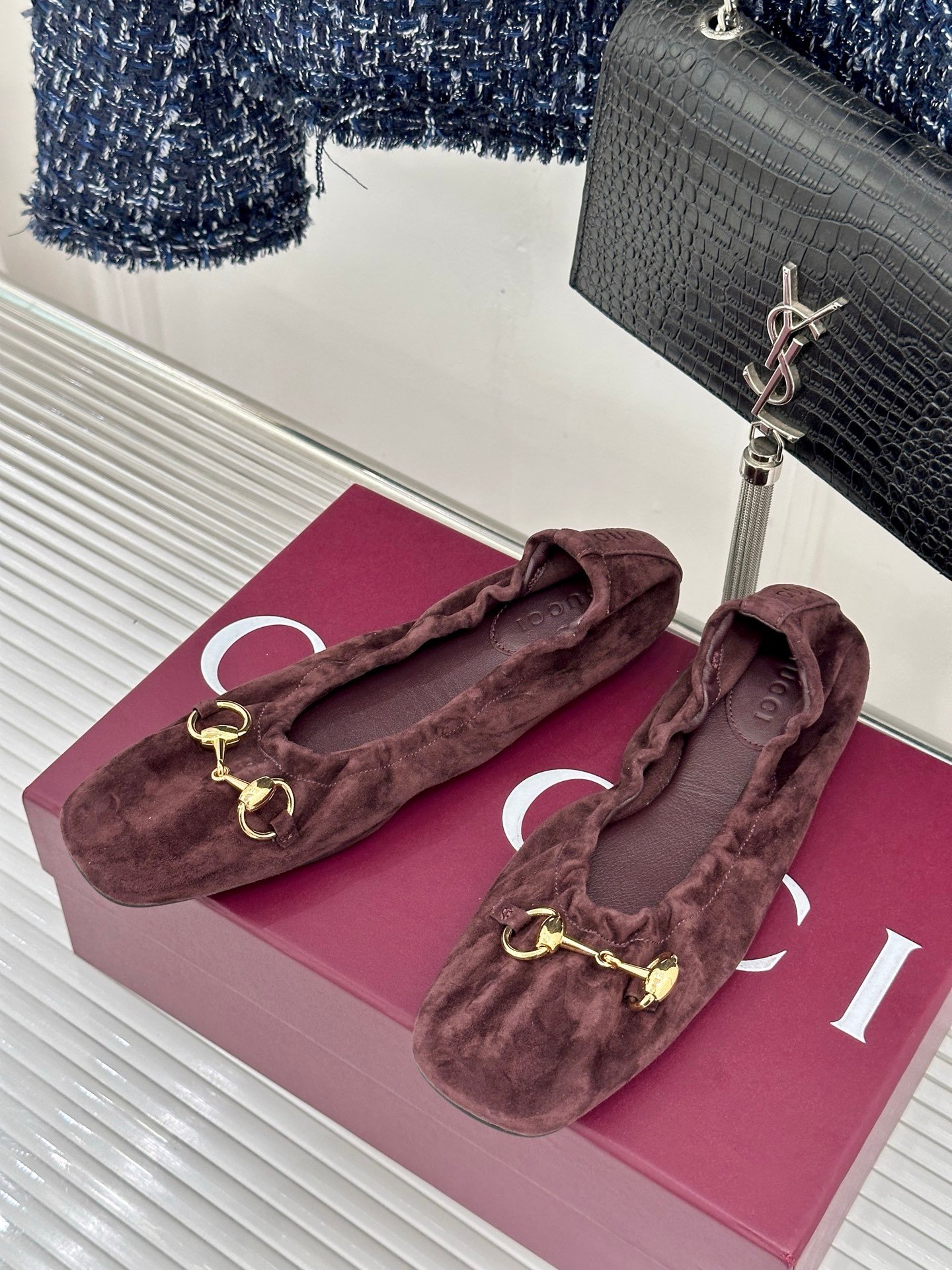 Gucci Ballerinas in Dark Brown - Afbeelding 2